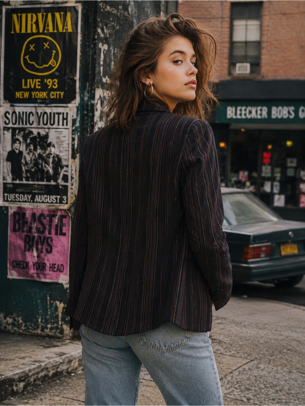 Vintage Pinstripe Blazer